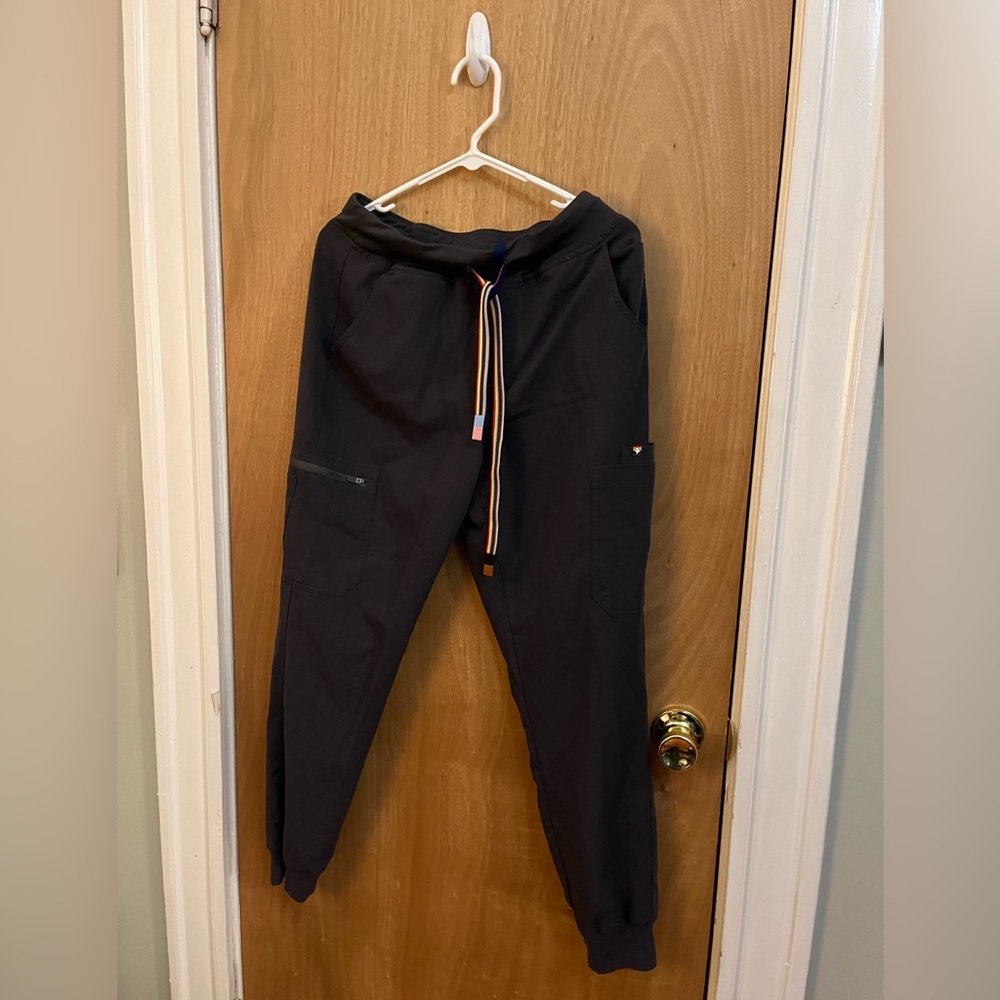 FIGS PRIDE Charcoal Zamola Jogger scrubs.
